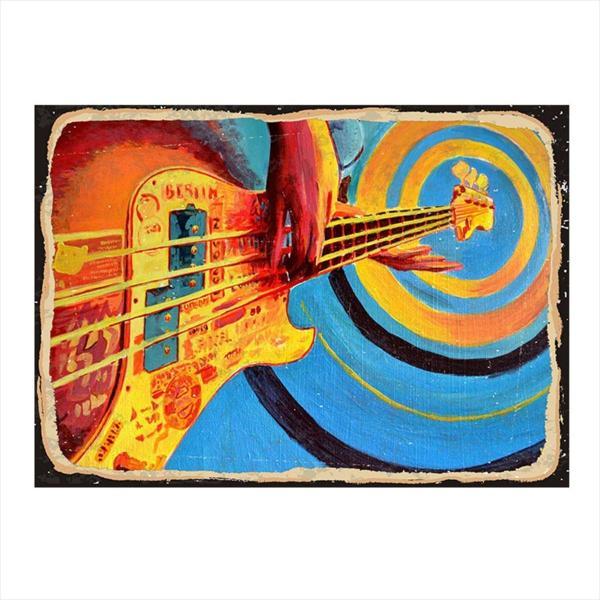 Bedeko Bas Gitarist Mdf Poster - Image 1