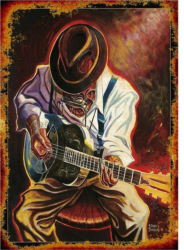 Bedeko Gitarist Art Mdf Poster - Image 1