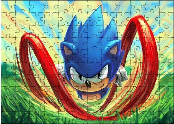 Bedeko Ahşap Mdf Puzzle Yapboz Kirpi Sonic 120 Parça 25*35 Cm - Image 1
