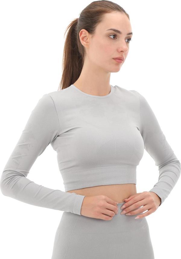 IW9829-K adidas Asmc Tst S Ls Kadın T-Shirt Gri - Image 1