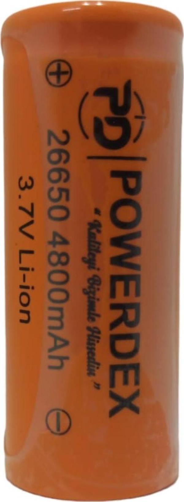 PowerDex 4800 Mah 26650 3.7v Li-on Şarjlı Pil - Image 1
