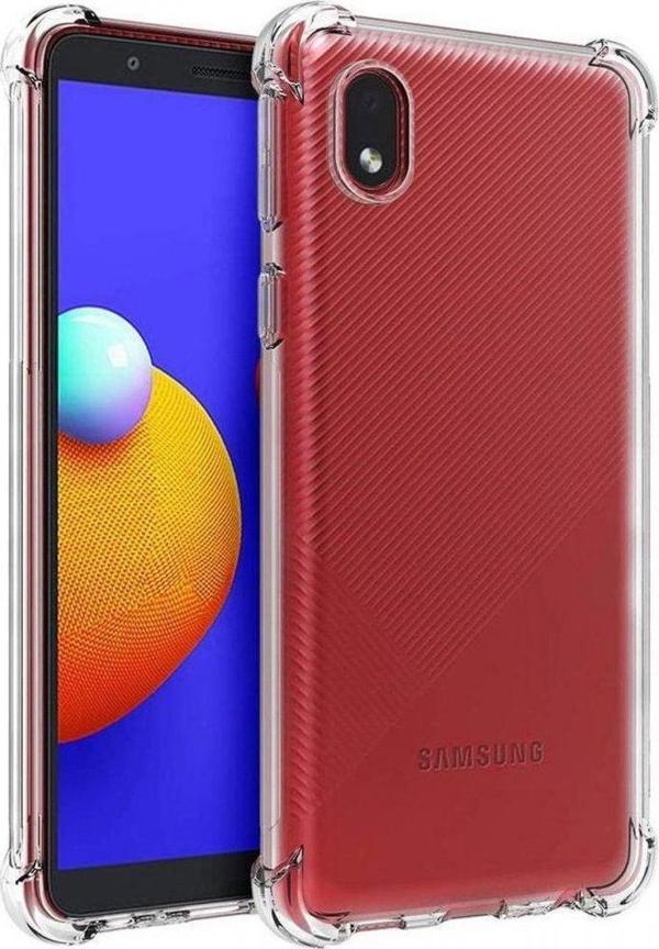 Samsung Galaxy A01 Core Kılıf Köşeleri Anti Şok Özellikli Olex Tpu Silikon Kapak - Image 1