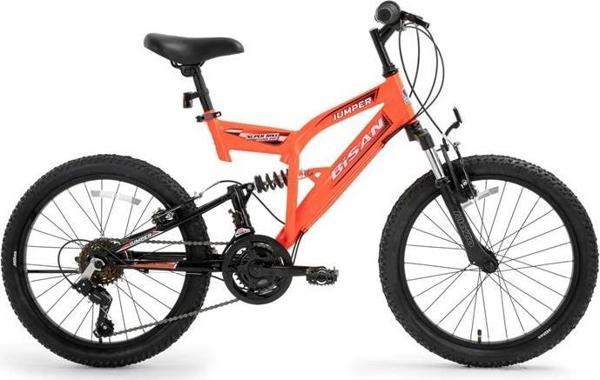 BİSAN JUMPER ERKEK ÇOCUK BİSİKLETİ 39CM V 20 JANT 10 VİTES NEON TURUNCU PARLAK SİYAH TURUNCU - Image 1