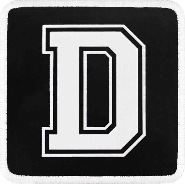 Black Börk V1 D Harf - 2Sb Kod Logolu Unisex Siyah-Beyaz Bench (Patch) - Image 1