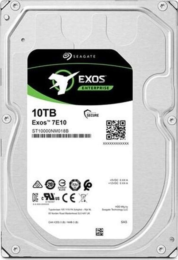 SEAGATE 10TB EXOS X18 ST10000NM017B 256MB 7200RPM SATA-3 NAS VE GÜVENLİK DİSKİ - Image 1