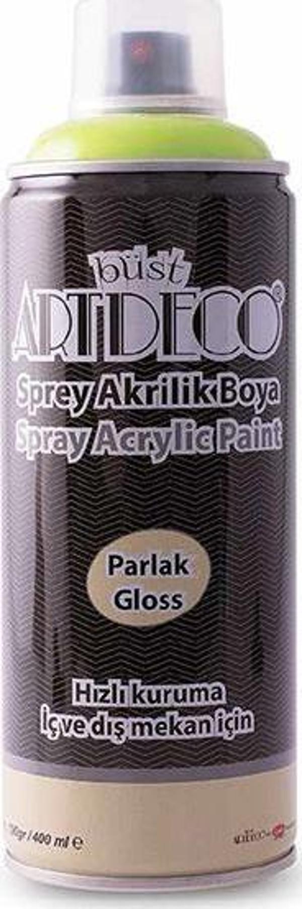 Artdeco Akrilik Sprey Boya 400 ML Limon Yeşili Y-400-525 - Image 1