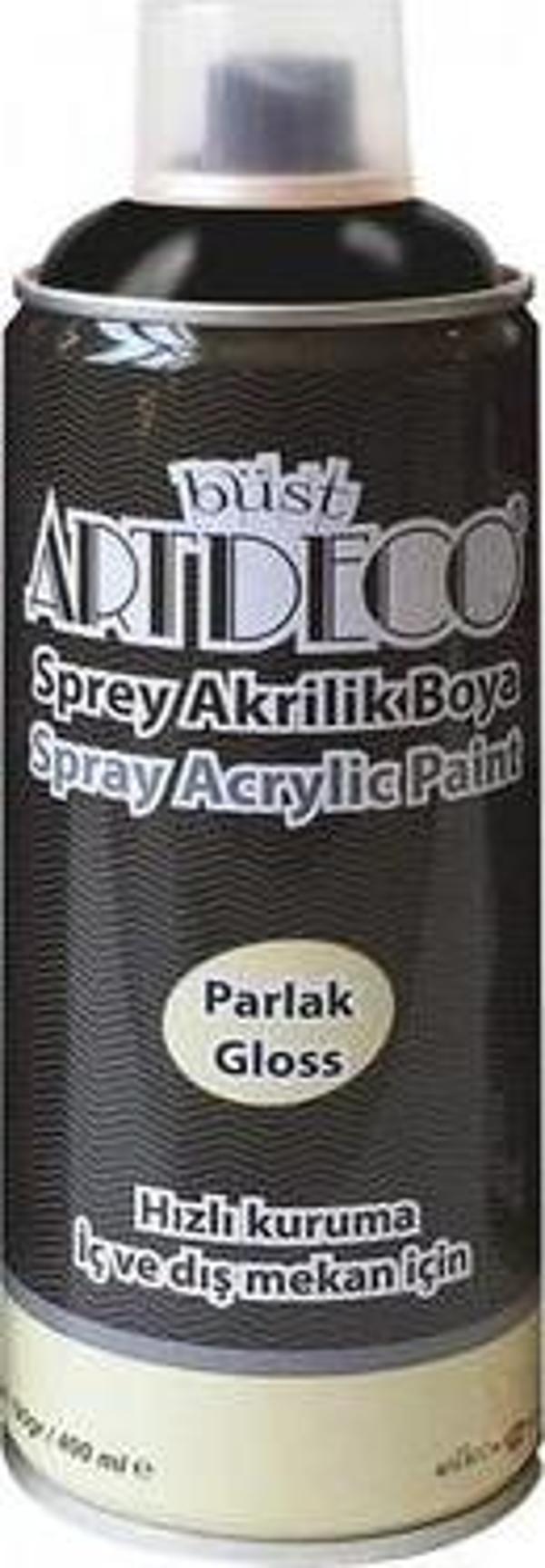 Artdeco Akrilik Sprey Boya 400 ML Mat Siyah M790 - Image 1