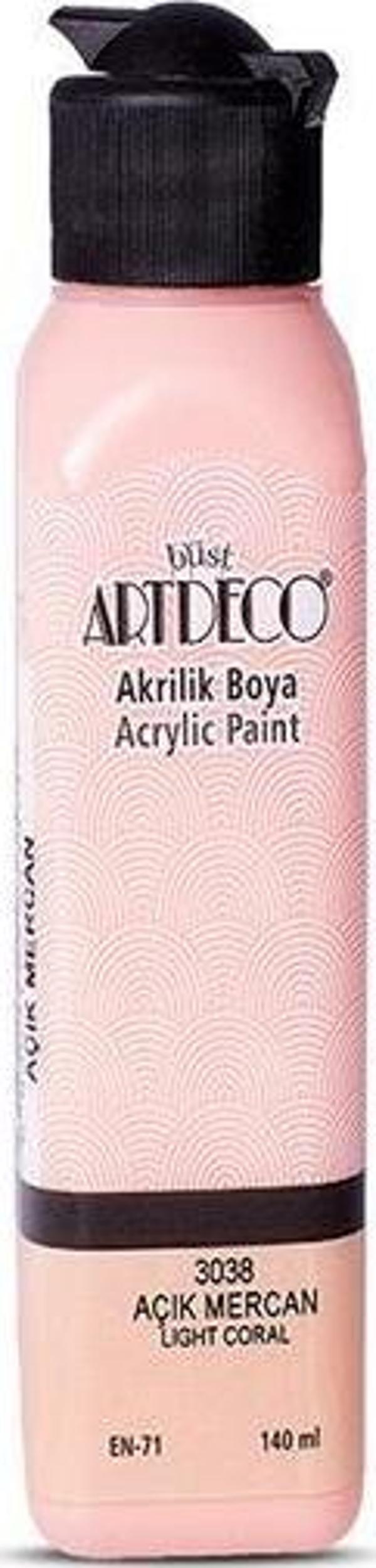 Artdeco Akrilik Boya 140 ML Açık Mercan 070R-3038 - Image 1