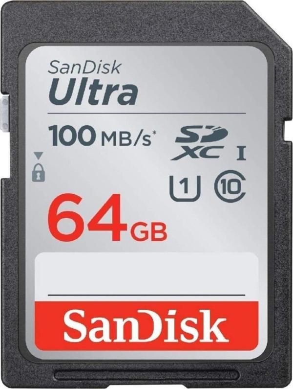 SanDisk Ultra 64gb 100mb/s Sdxc Hafıza Kartı Sdsdunr-064g-gn3ın - Image 1