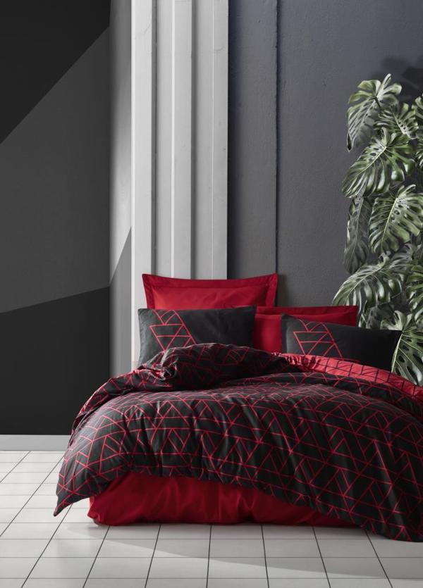 Cotton Box Dark Çift Kişilik Nevresim Takımı Shadow Bordo - Image 1