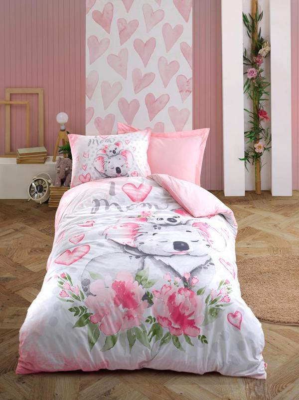 Cotton Box Junior Tek Kişilik Nevresim Takımı Koala Pembe - Image 1