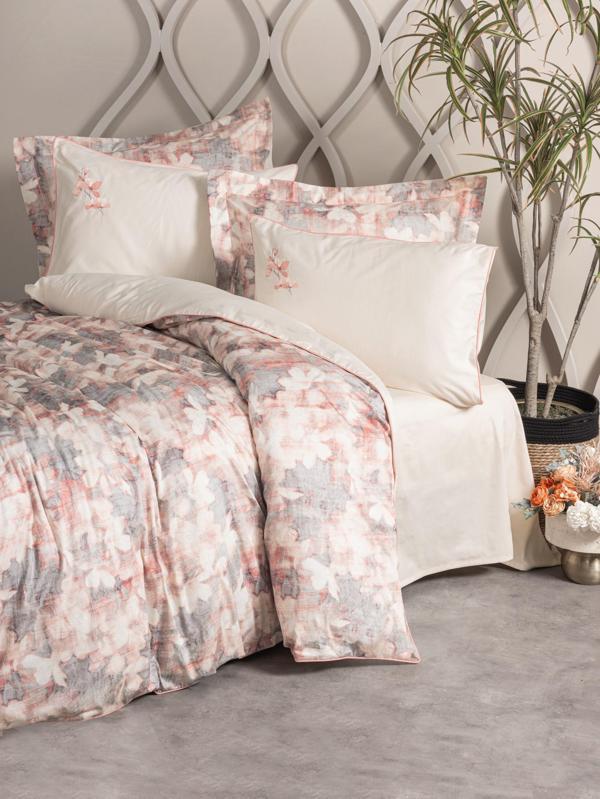 Cotton Box Elite Saten Çift Kişilik Nevresim Takımı Layana Pembe - Image 1