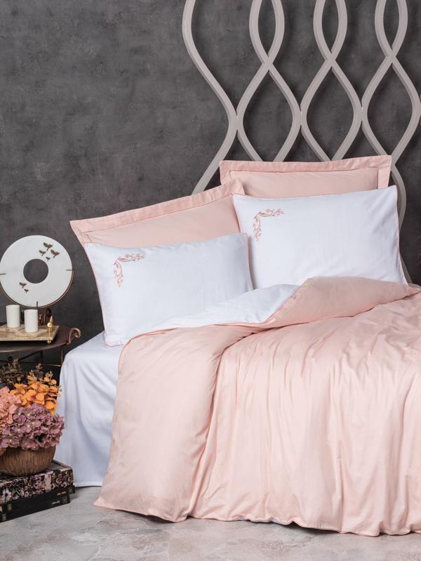Cotton Box Elite Saten Çift Kişilik Nevresim Takımı Melinda Pembe - Image 1