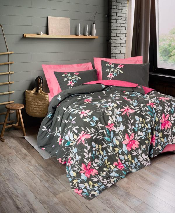 Cotton Box Feminen Çift Kişilik Nevresim Takımı Merlin Pembe - Image 1