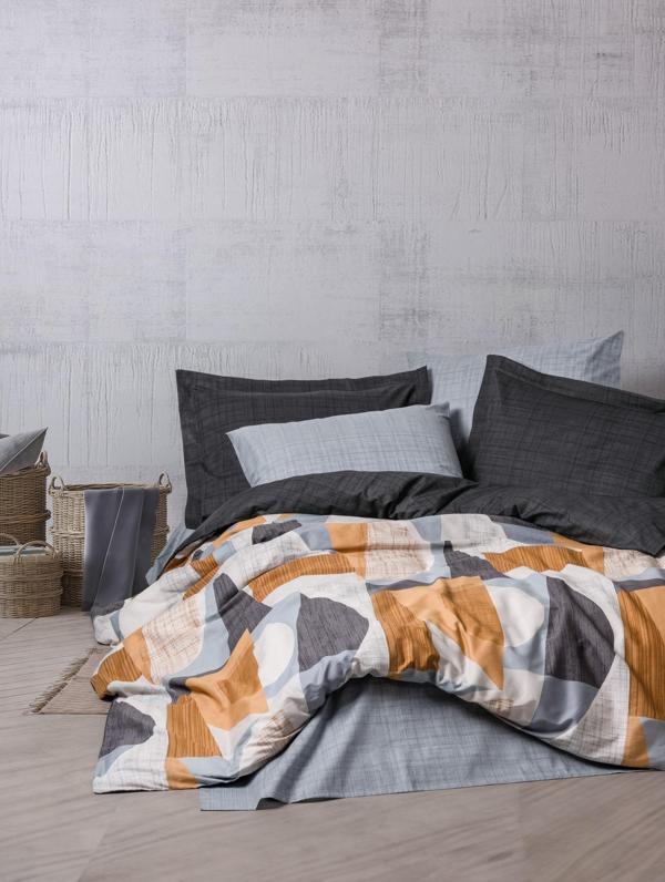 Cotton Box Modern Çift Kişilik Nevresim Takımı Giorno Gri - Image 1