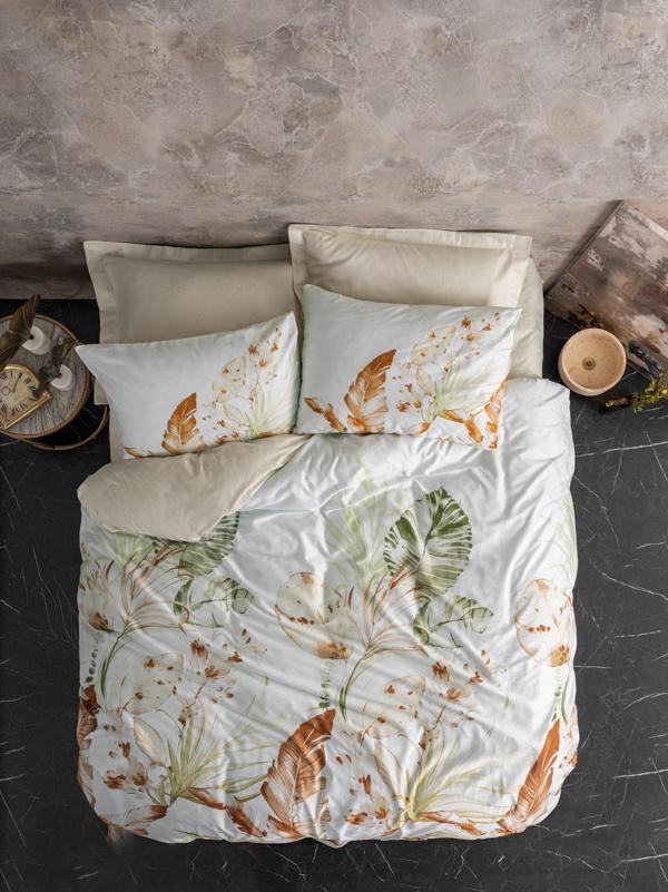 Cotton Box Saten Çift Kişilik Nevresim Takımı Luster Bej - Image 1