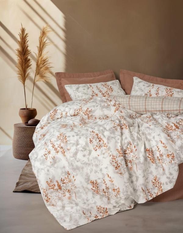 Cotton Box Tek Kişilik Nevresim Takımı Lamina Tarçın - Image 1