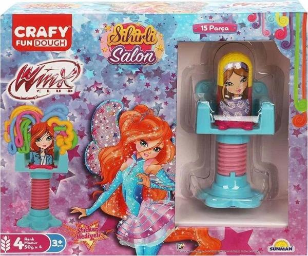 9802 Crafy Winx Sihirli Salon Oyun Hamur Seti 15 Parça -Sunman - Image 1