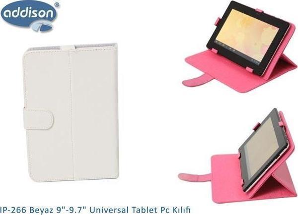 Addison IP-266 Beyaz 9"-9.7"Universal Tablet Kılıf - Image 1