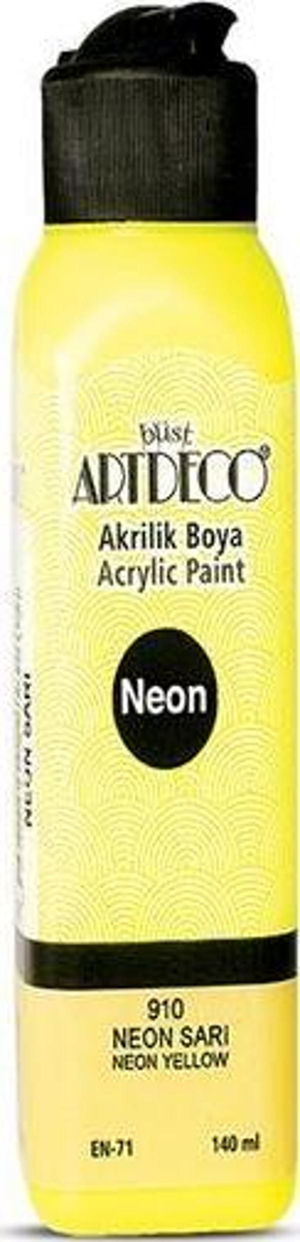 Artdeco Akrilik Boya 140 ML Fosforlu Sarı 070R-910 - Image 1