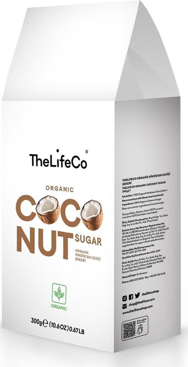 TheLifeCo Organik Hindistan Cevizi Şekeri 300 g - Image 1