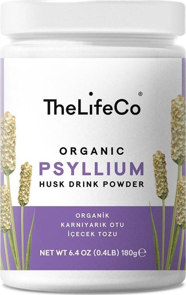 TheLifeCo Organik Psyllium - Karnıyarık Otu İçecek Tozu 180 g - Image 1
