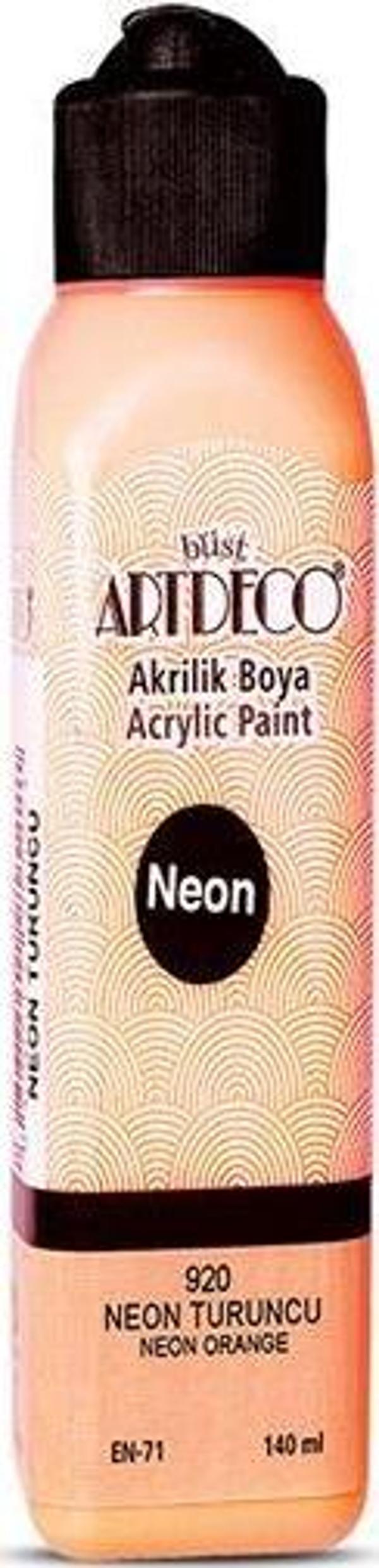 Artdeco Akrilik Boya 140 ML Fosforlu Turuncu 070R-920 - Image 1