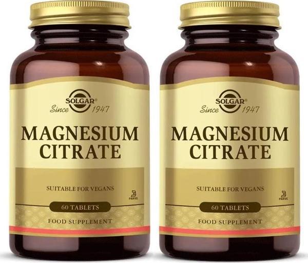 Solgar Magnesium Citrate 200 mg 60 Tablet 2 Adet - Image 1
