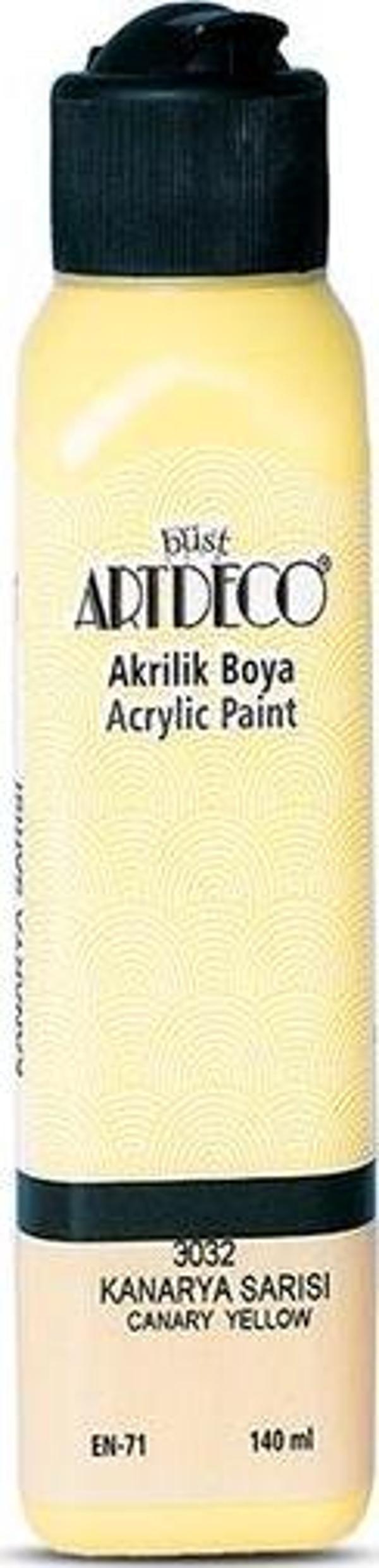 Artdeco Akrilik Boya 140 ML Kanarya Sarısı 070R-3032 - Image 1