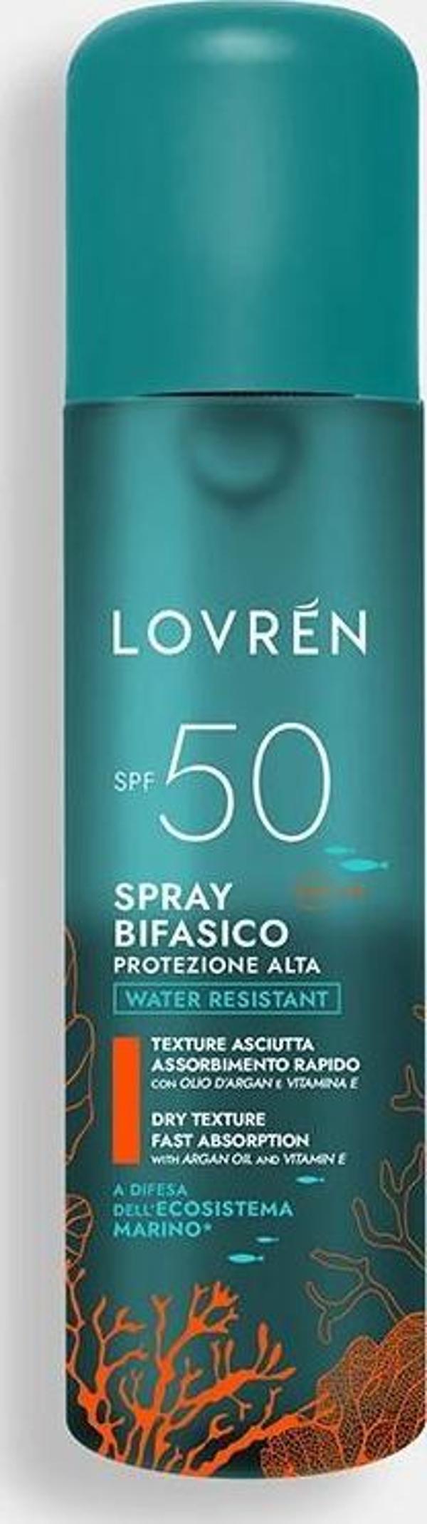 Lovren Solaire Very High Protection SPF50+ Biphasic Face Body Spray Yüz ve Vücut Güneş Koruyucu Sprey 150ML - Image 1