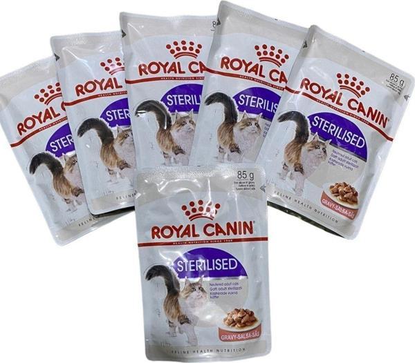 Royal Canin Sterilised Gravy Soslu Pouch Kısır Kedi Yaş Maması 6X85 Gr - Image 1