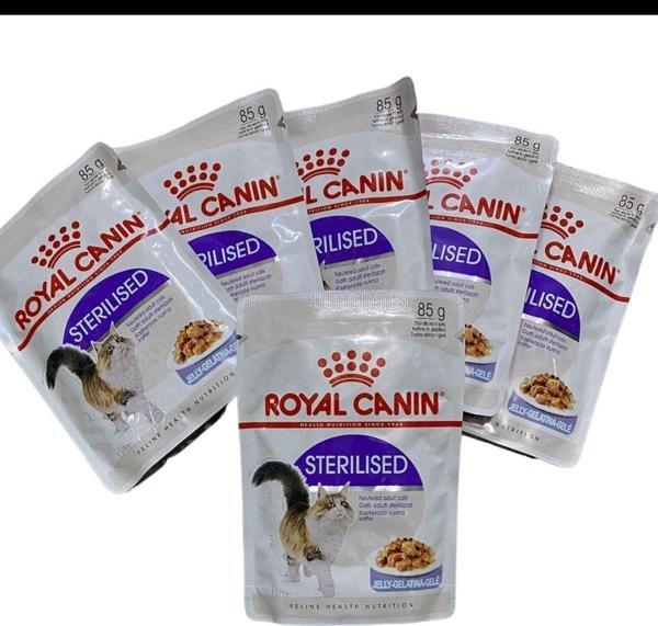 Royal Canin Sterilised Jelly Soslu Pouch Kısır Kedi Yaş Maması 6X85 Gr - Image 1