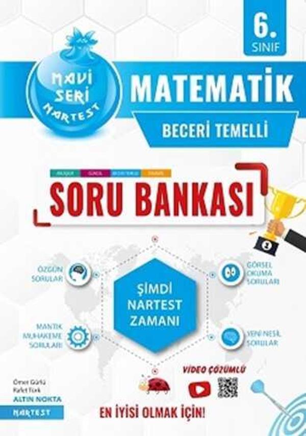 6. Sınıf Mavi Matematik Soru Bankası Nartest - Otopsi Yayınevi - Image 1