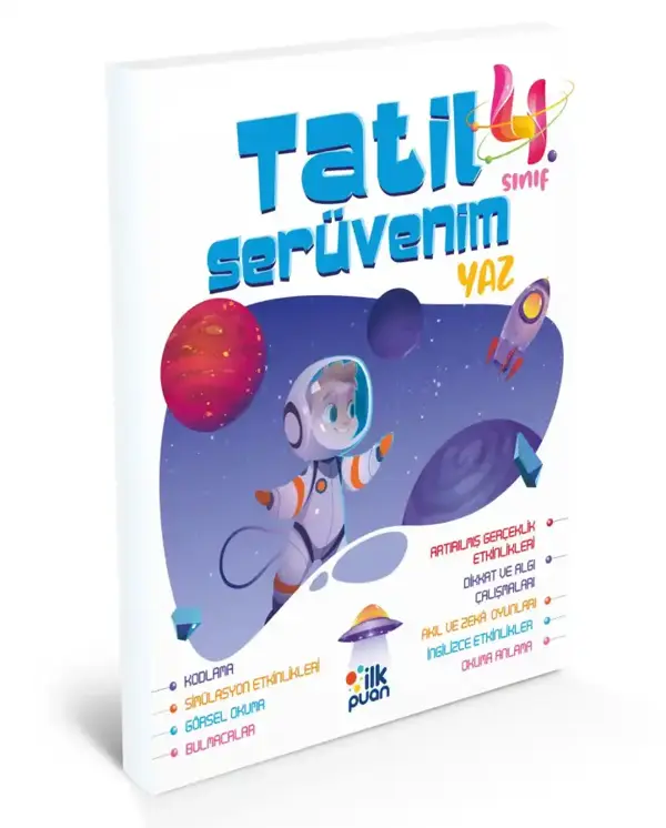 İlk Puan Yayınları 4. Sınıf Tatil Serüvenim Yaz Tatil Kitabı - Puan Yayınları - Image 1