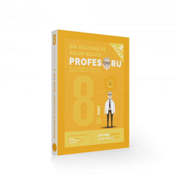 8. Sınıf Din Kültürü ve Ahlak Bilgisi Profesörü 3.Kitap Hz. Muhammed’in Örnekliği-Kuran-ı Kerim ve Ö - Toy Akademi Yayınları - Image 1