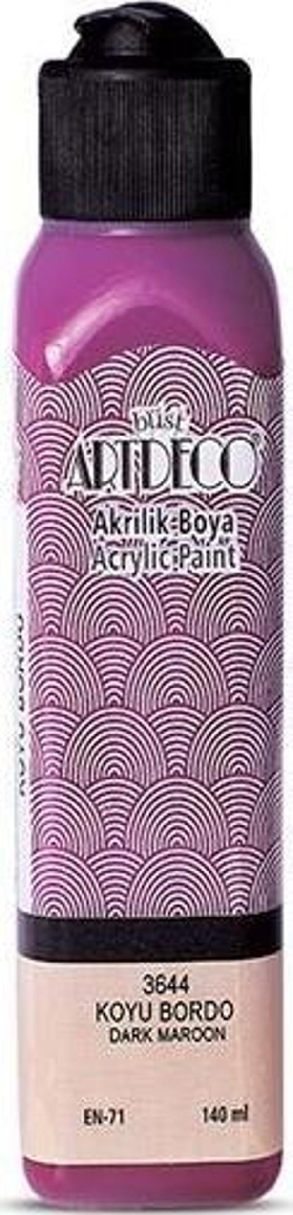 Artdeco Akrilik Boya 140 ML Koyu Bordo 070R-3644 - Image 1