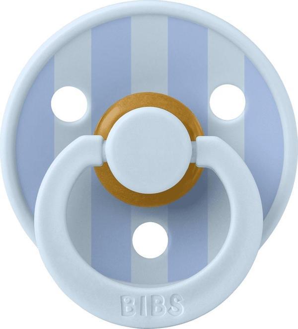 Bibs Studio Colour Block Kauçuk Emzik- Dusty Blue  6-18 Ay - Image 1