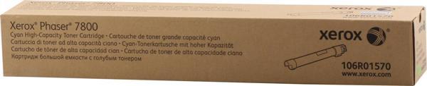 Xerox 106R01570 Phaser 7800 Yüksek Kapasite Cyan Mavi Toner 17.200 Sayfa - Image 1