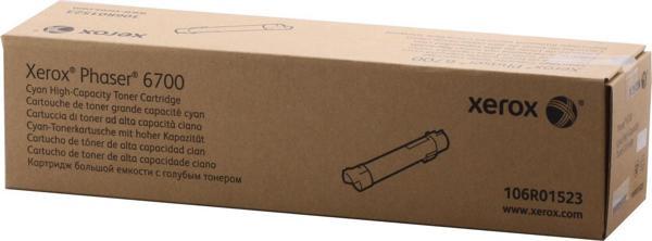 Xerox 106R01523 Phaser 6700 Yüksek Kapasite Cyan Mavi Toner 12.000 Sayfa - Image 1