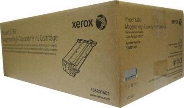 Xerox 106R01401 Phaser 6280 Yüksek Kapasite Magenta Kırmızı Toner 5.900 Sayfa - Image 1