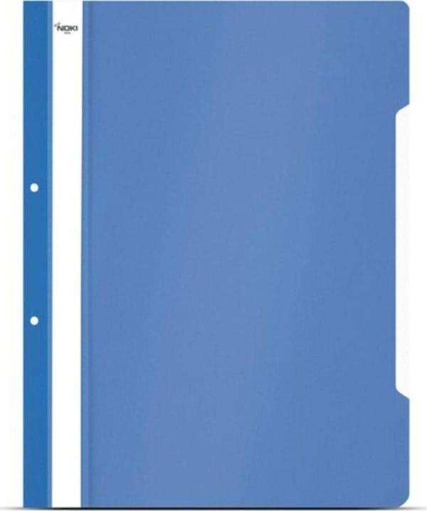 Noki Plastik Telli Dosya Mavi 50'Li Paket - Image 1