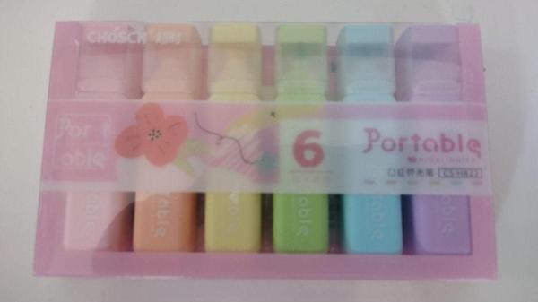 Chosch Cs-H822 Pastel Renkler Fosforlu Kalem 6 Lı - Image 1