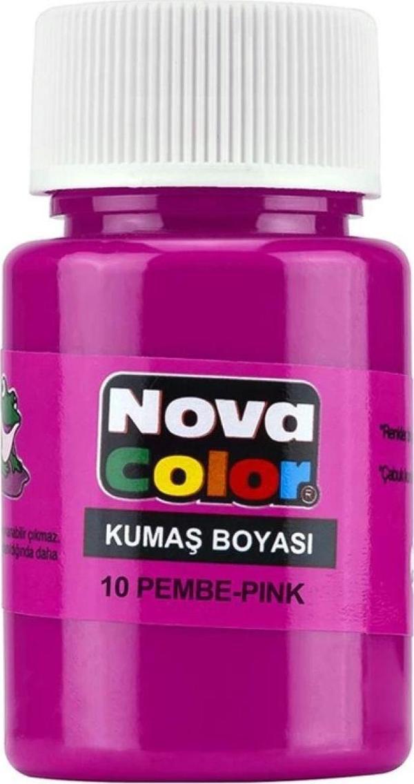 Nova Color Pembe 30 Cc Şişe Kumaş Boyası - Image 1