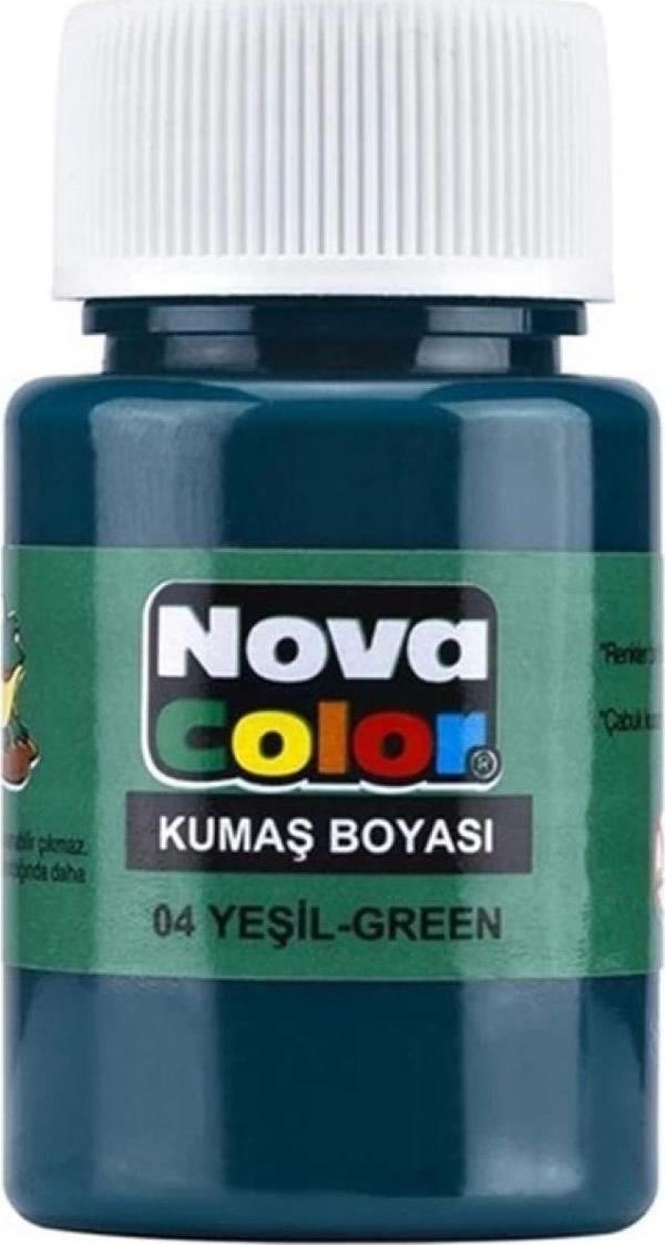 Nova Color Yeşil 30 Cc Şişe Kumaş Boyası - Image 1