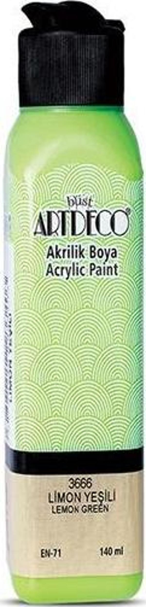 Artdeco Akrilik Boya 140 ML Limon Yeşili 070R-3666 - Image 1