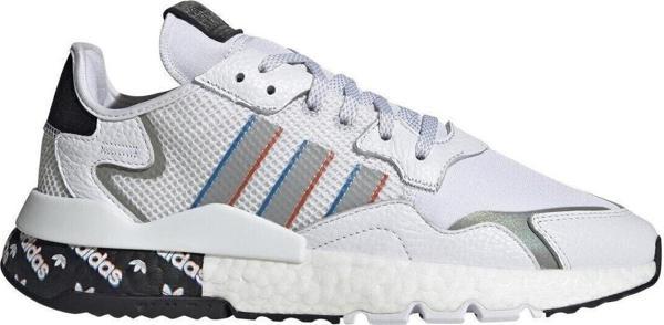 Adidas Nite Jogger Erkek Spor Ayakkabı Beyaz Mavi - Image 1