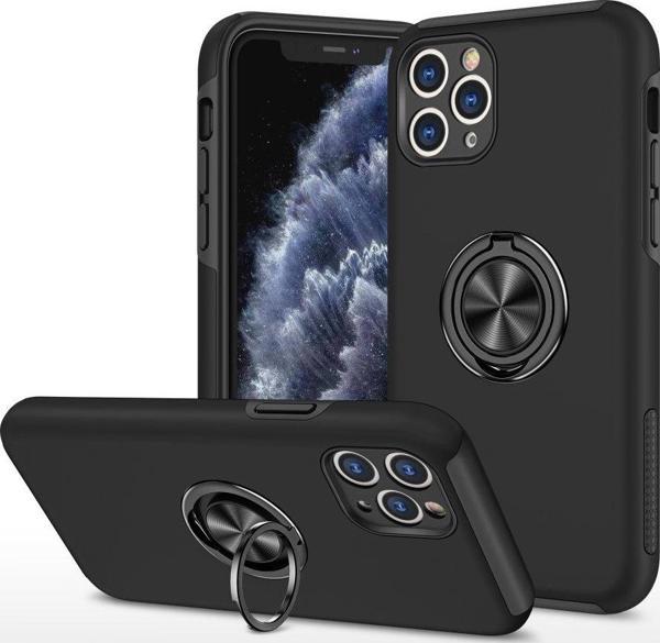 Apple iPhone 11 Pro Kılıf Soft Tasarım Elit Yüzüklü Lüx Kapak - Image 1