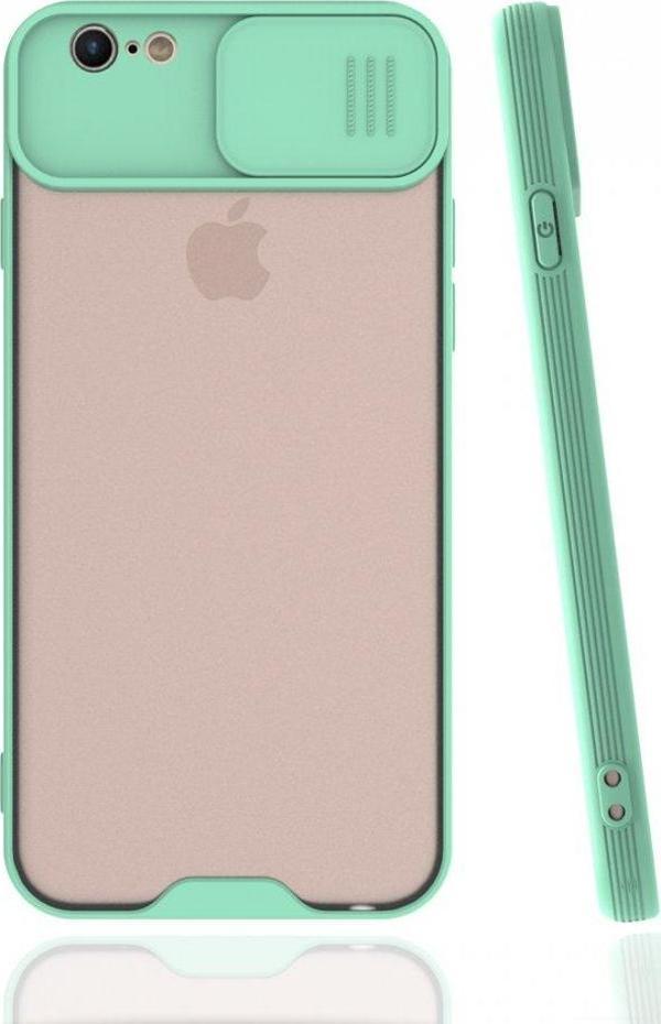 Apple iPhone 6 Kılıf Darbelere Dayanıklı Kamera Koruma Sürgülü Platin Kapak - Image 1