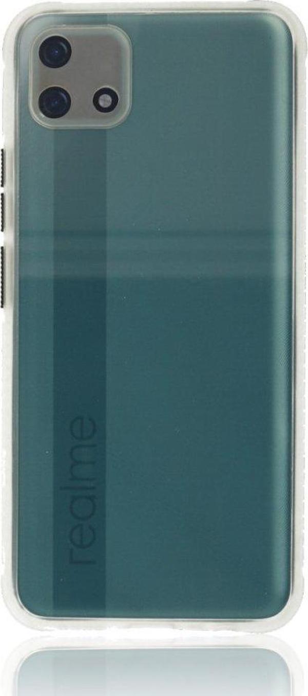 Realme C1 2021 Kılıf Köşeler Airbag Özellikli Arkası Sert p.c Kenarı Silikon Miami Kapak - Image 1