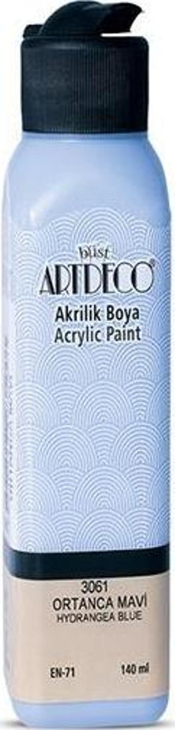 Artdeco Akrilik Boya 140 ML Ortanca Mavi 070R-3061 - Image 1